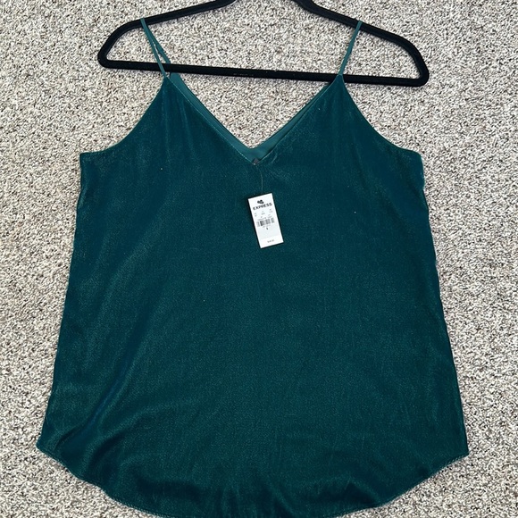 Express Tops - Express green velvet top size small